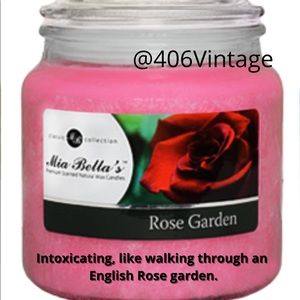 Rose Garden Mia Bellas 16 oz Natural Palm Wax Candle